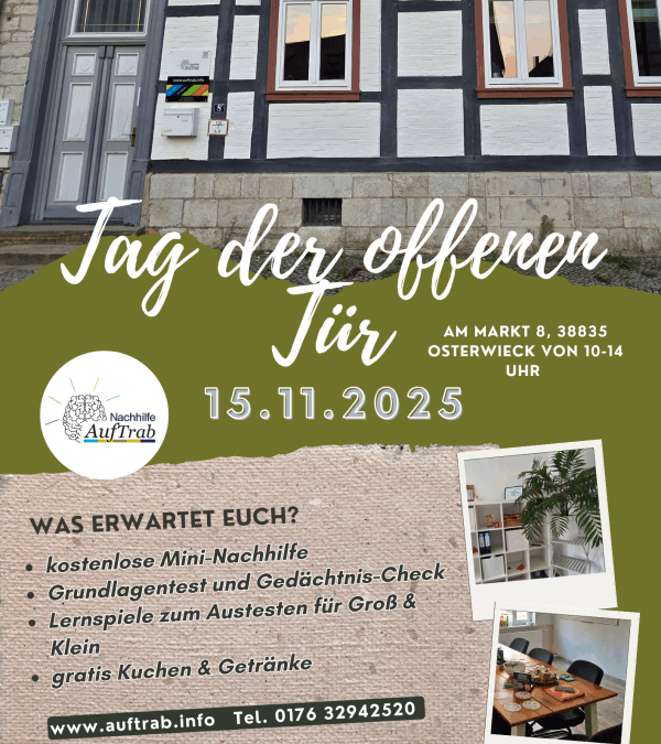 Aktuelles und Tipps 1 Tag der offenen Tür am 15. November 2025