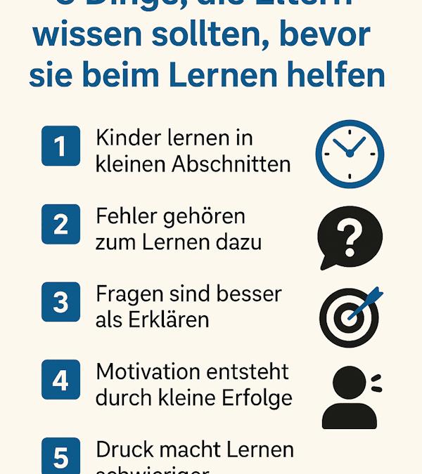 Kind beim Lernen unterstützen